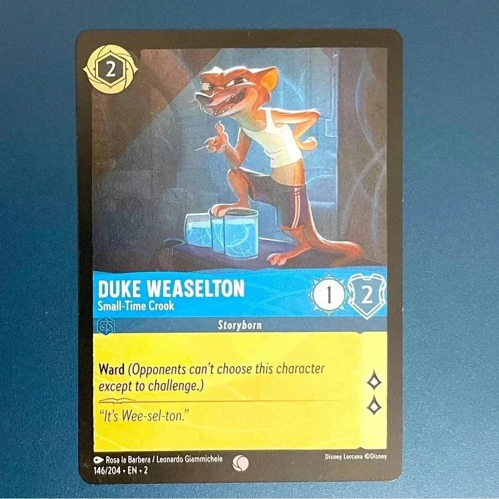 Disney Lorcana Foil Duke Weaselton - Small-Time Crook 146/204